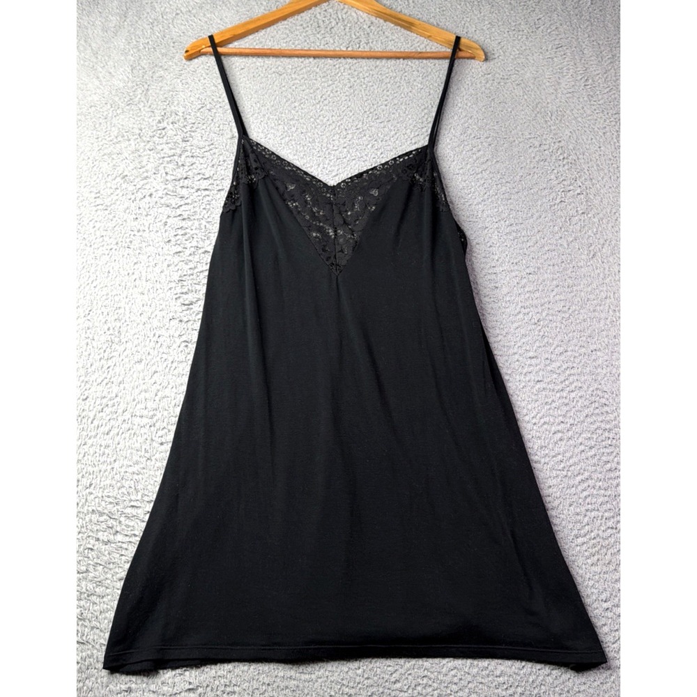 Victoria's Secret Cami Dress Womens Size Large Viscose Lace V-Neck Cami Dress